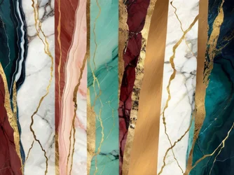 Golden Marble Stripes