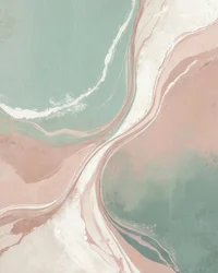 Green Pink Marble Flow