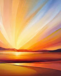 Radiant Sunrise Landscape