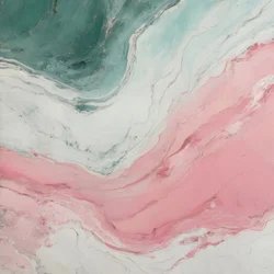 Swirling Pink Teal Marble