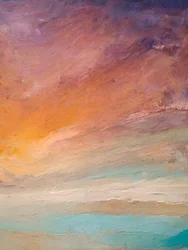 Vibrant Sunset Horizon