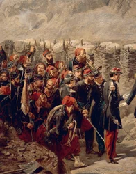 Marshal Patrice MacMahon with Zouaves in Malakoff