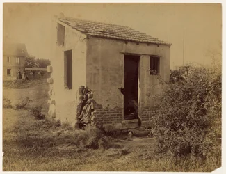 Murder of Caroline Céleste Fourmentin, aged 79 ... View of the hut where the body was discovered
