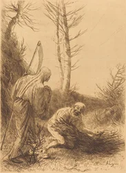 Death and the Woodcutter, 2nd plate Le mort et le bucheron