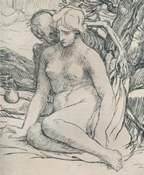 Death the Wooer, c1895, 1923