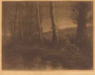 Fisherman with a Hoop-net