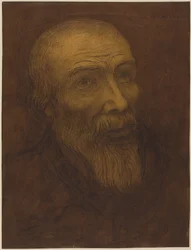 Head of a Bald Man with a Beard