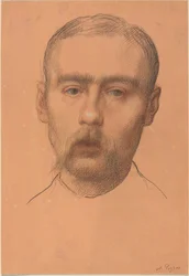 Head of a Man (Possible Portrait of Professor E.D. Adams)