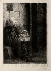 Landscape in the Vicinity of Boulogne, Called Woman with a Basket