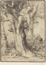 Landscape with a Boy in a Tree