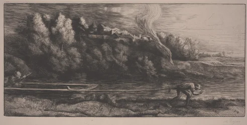 Landscape with boat