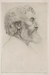Portrait of Sir Frederick Leighton First Plate