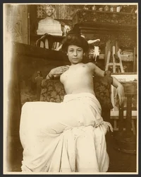 Female Model for the Allegory "September" from the Cycle of the Twelve Months, for the Journal "Cocorico," Paris