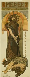 Sarah Bernhardt as Medee at the Renaissance Theatre, 1898