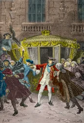 Assassination attempt by Robert François Damiens against Louis XV