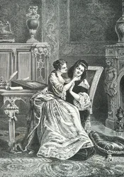 Marie Adelaide of Savoy with Madame de Maintenon