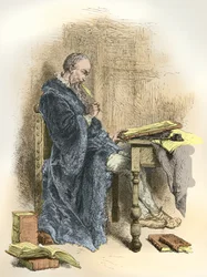 Portrait of Clément Marot at his desk