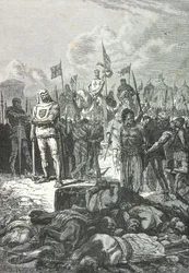 Richard the Lionheart orders the massacre of the Muslims at Saint Jean d