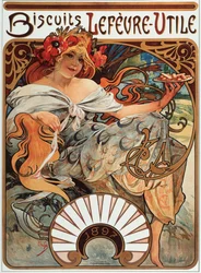 Advertising poster for Lefevre Utile Biscuits, 1897