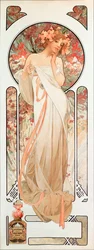 Advertising poster by Alphonse Mucha for the fragrance “Sylvanis essence”