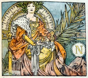 Illustration by Alphonse Mucha from 