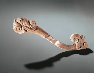 Cheekpiece decorated with heads, Altai nomadic, 5th- 4th century BC