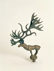 Terminal depicting a deer, from the Pazyryk Burial Mounds, 5th century BC
