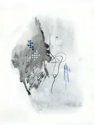 Abstract Fluid Gray Blue
