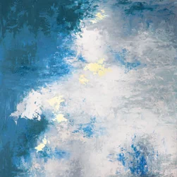 Deep Blue Abstract Flow