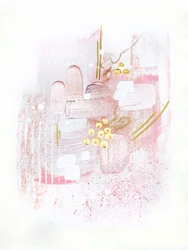 Soft Blush Abstraction