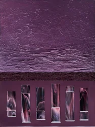 Textured Purple Cylinders