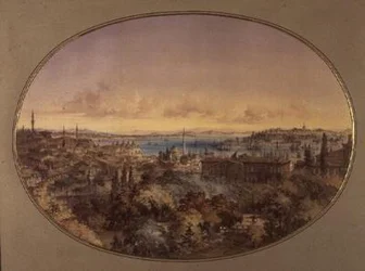 View of Constantinople from Galata Looking Towards the Golden Horn and the Bosphorus