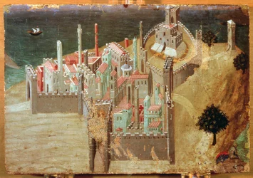 City by the Sea, by Ambrogio Lorenzetti (1285-1348)