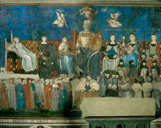 The Allegory of Good Government, Showing the Virtues