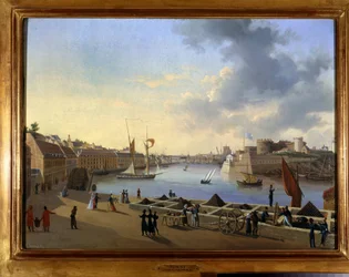 The Port of Brest and the Artillery Stock - by Louis Garneray, circa 1820