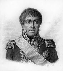 Edmé Etienne Borne Desfourneaux - in Portraits des généraux français en suite les victoires et conquêtes des Français. Engraved by Ambroise Tardieu in 1818. Stella Collection