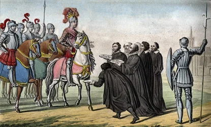 Henry II (1519 - 1559). Allied with the princes of Germany against Charles V, he captured Toul, Metz, and Verdun, thus taking over the Three Bishoprics in 1552
