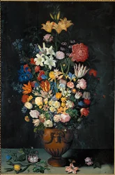 Still-life with flowers in a vase