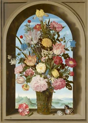 Vase of Flowers in a Window, c.1618