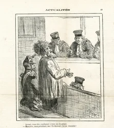 Illustration of Cham in Le Charivari