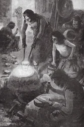 Iberian people casting bronze in Britain