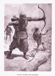 Asiatic Archers and Slingers (illustration from The Roman Soldier)