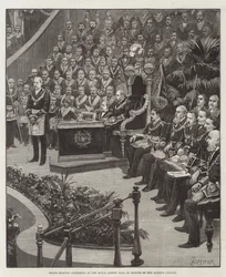 Grand Masonic Gathering in the Royal Albert Hall in Honour of the Queen
