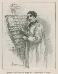Sir Sydney Waterlow at Work as a Compositor in Paris