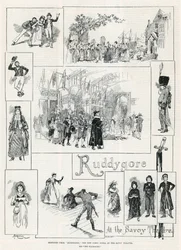 Sketches from Ruddygore the new comic opera at the Savoy Theatre