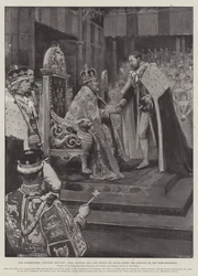 The Coronation, Father and Son, King Edward and the Prince of Wales After the Homage of the Heir-Apparent