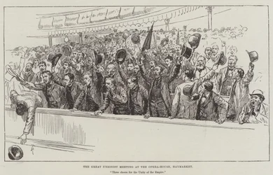 The Great Unionist Meeting at the Opera-House, Haymarket