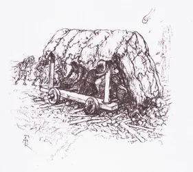 The Tortoise, a Field Machine (illustration from The Roman Soldier)