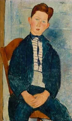 Boy in a Striped Sweater