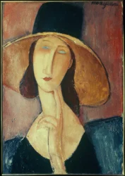 Woman with a Large Hat